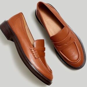 Madewell Vernon Brown Leather Loafers